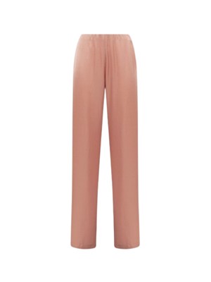 Pantaloni Blugirl in raso di viscosa rosa in DONNA