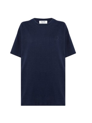 T-shirt Blugirl in cotone blu in DONNA