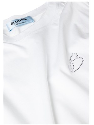 T-shirt Blugirl in cotone bianco in DONNA