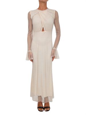 Abito avorio Alona Twenty Fourhaitch strass crystal all over in DONNA