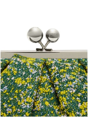 MAX MARA WEEKEND Borsa Pasticcino Accenni in tessuto bouclÉ multicolor verde in DONNA