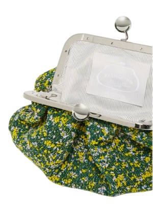 MAX MARA WEEKEND Borsa Pasticcino Accenni in tessuto bouclÉ multicolor verde in DONNA