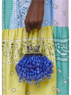 Pasticcino Bag Nano Max Mara Weekend blu in DONNA