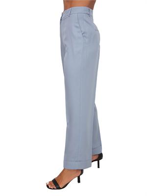 Pantaloni Hattilas Kocca in misto lino azzurro in DONNA