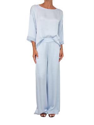 Pantaloni Calador Kocca in viscosa azzurra in DONNA
