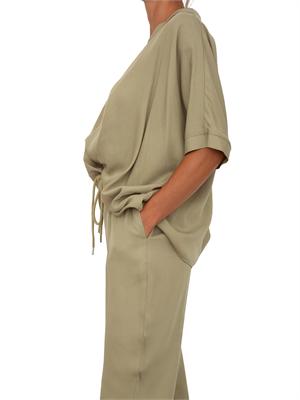 Blusa Basilide Kocca in tessuto verde in DONNA