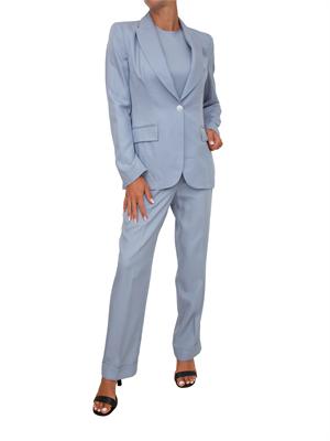 Giacca Darius Kocca in misto lino azzurro in DONNA