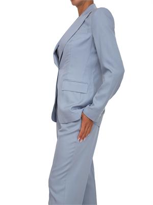 Giacca Darius Kocca in misto lino azzurro in DONNA