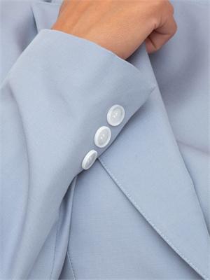 Giacca Darius Kocca in misto lino azzurro in DONNA
