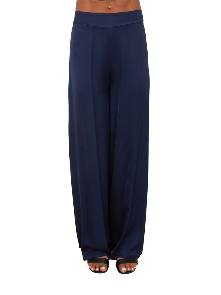 Pantaloni Calador Kocca in viscosa blu