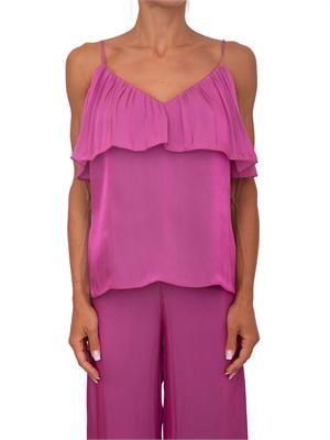 Top Inocentia Kocca in tessuto leggero viola in DONNA