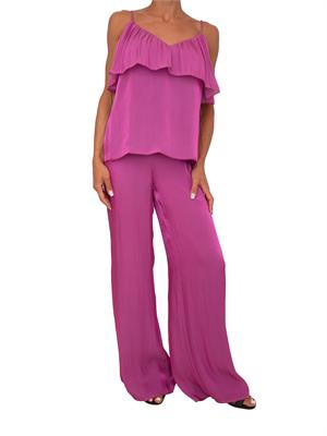 Top Inocentia Kocca in tessuto leggero viola in DONNA