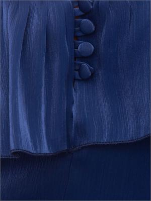 Top Inocentia Kocca in tessuto leggero blu in DONNA