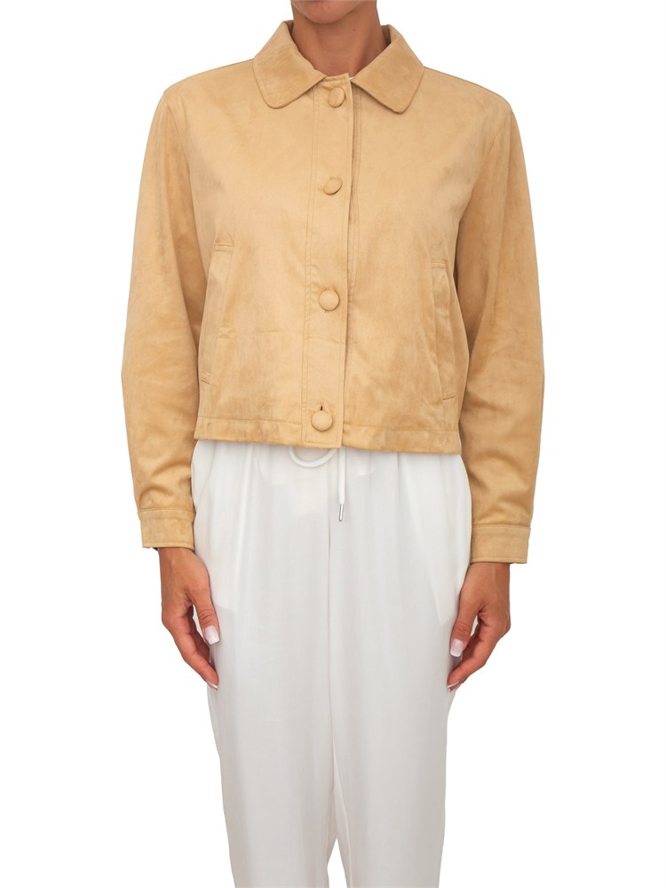 Giubbino Dulcine Kocca effetto scamosciato beige