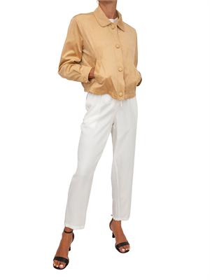 Giubbino Dulcine Kocca effetto scamosciato beige in DONNA
