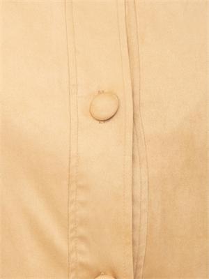 Giubbino Dulcine Kocca effetto scamosciato beige in DONNA