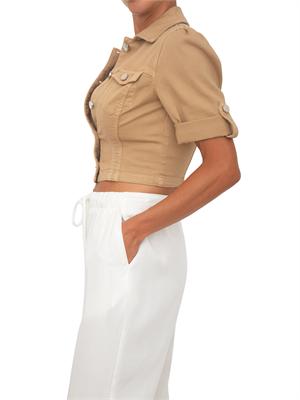 Giubbino Bakari Kocca in denim beige in DONNA