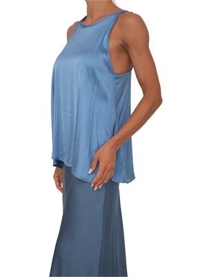 Canotta Karonte Kocca in viscosa azzurra in DONNA