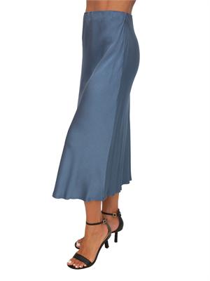 Gonna midi Nicodemo Kocca in tessuto fluido azzurro in DONNA