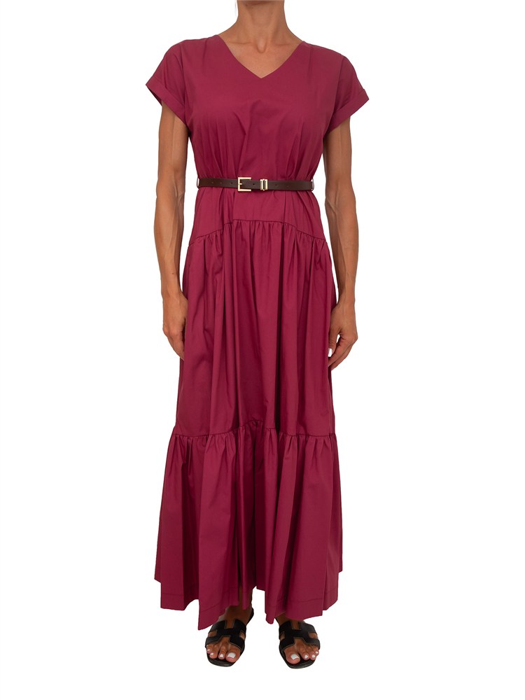 Abito Marinna Kocca in cotone bordeaux