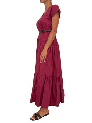 Abito Marinna Kocca in cotone bordeaux in DONNA