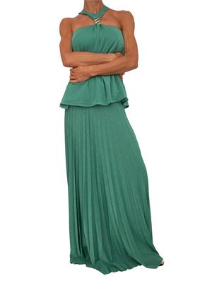 Gonna verde Oringa Kocca in tessuto lurex plissÈ in DONNA
