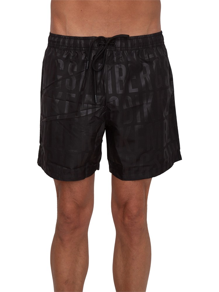 BIKKEMBERGS BEACHWEAR Costume boxer Bikkembergs nero logo
