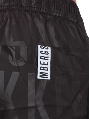 BIKKEMBERGS BEACHWEAR Costume boxer Bikkembergs nero logo in UOMO