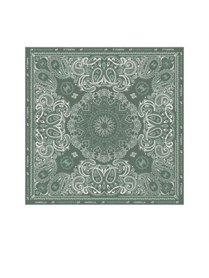 Foulard Marella in cotone verde stampa bandana in DONNA