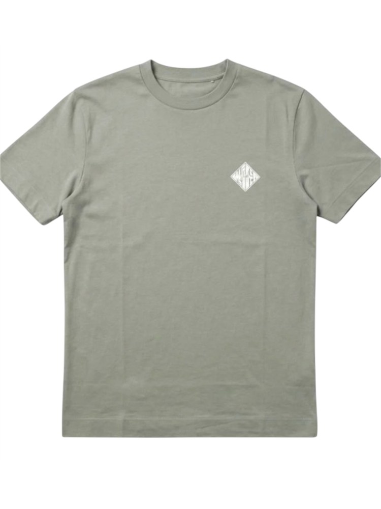 T-shirt Emporio Armani in tessuto verde con logo