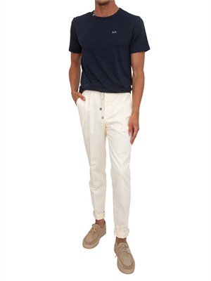 T-shirt Sun68 uomo in cotone blu in UOMO