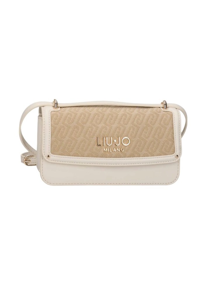 Borsa Liu Jo donna in ecopelle e tessuto beige