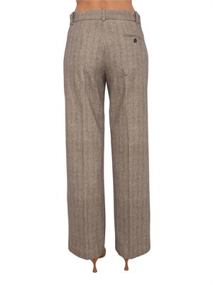 Pantalone donna Circolo 1901 spinato beige in DONNA