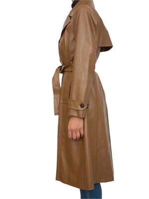 EMME MARELLA Trench Soledad Marella in tessuto spalmato cammello in DONNA