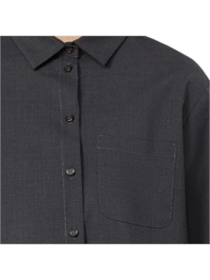 Camicia Opera 'S Max Mara in tela di pura lana stretch grigia in DONNA