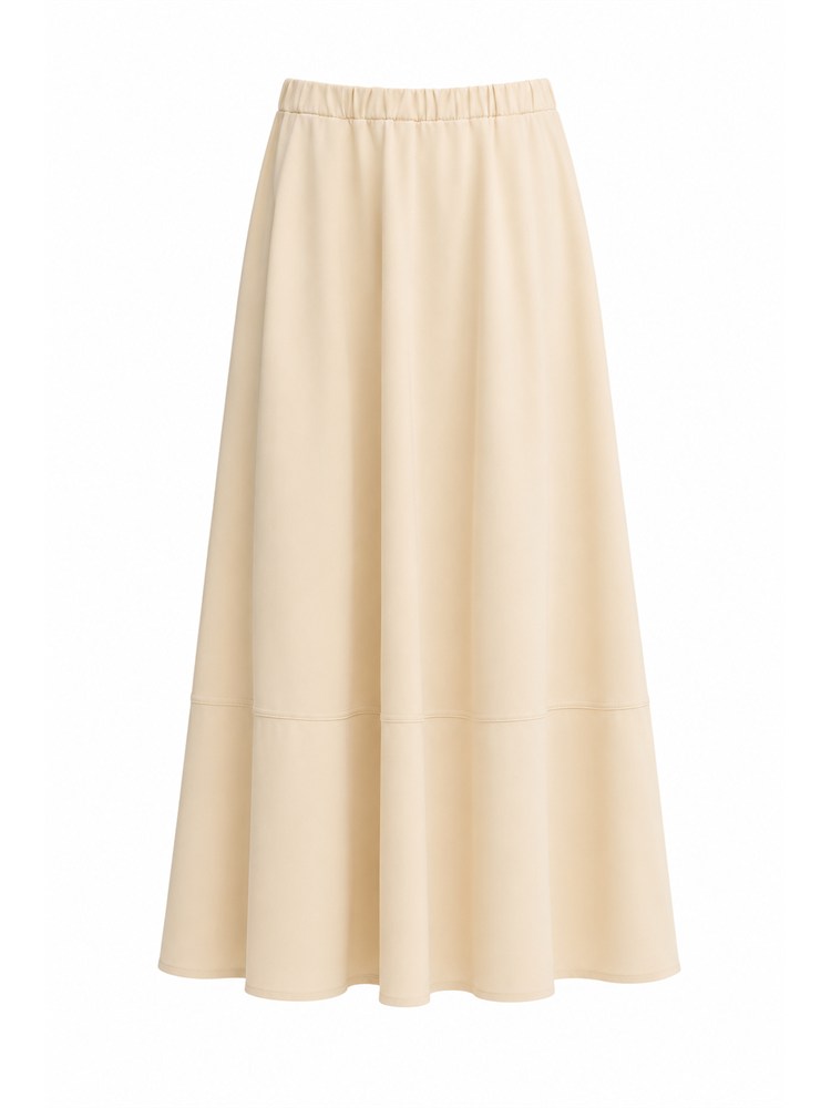 MAX MARA MM Gonna Ribes MM Max Mara in cotone stretch beige