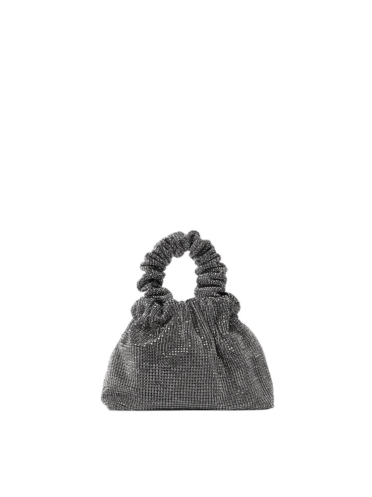 Borsa Angel Twenty Fourhaitch grigia strass