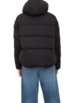 Piumino Giza Pinko in tela tecnica cre^pe nero in DONNA