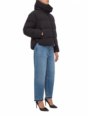 Piumino Giza Pinko in tela tecnica cre^pe nero in DONNA