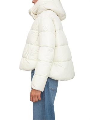 Piumino Giza Pinko in tela tecnica cre^pe bianco in DONNA