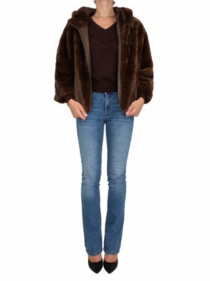 Maglia Ringhio Pinko in lana marrone in DONNA