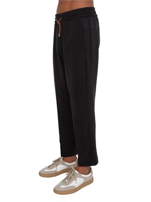 Pantalone tuta Aiace Galassi in tessuto nero in UOMO