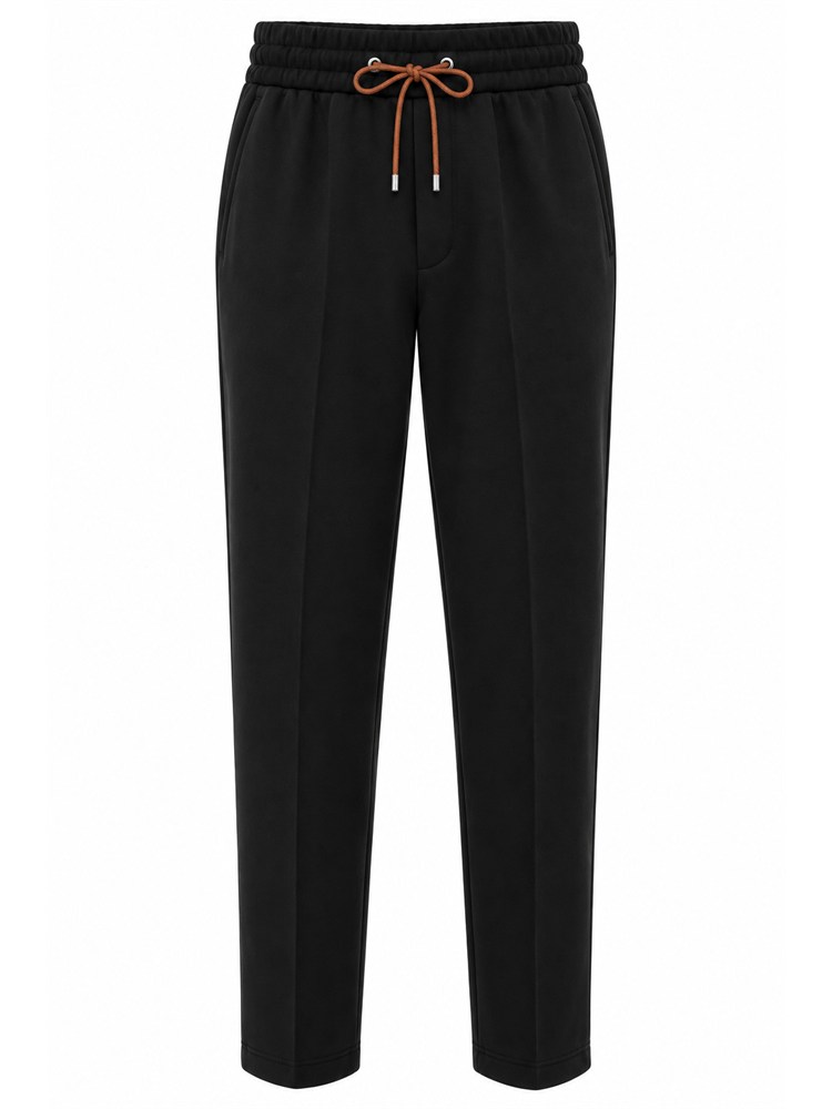 Pantalone tuta Aiace Galassi in tessuto nero