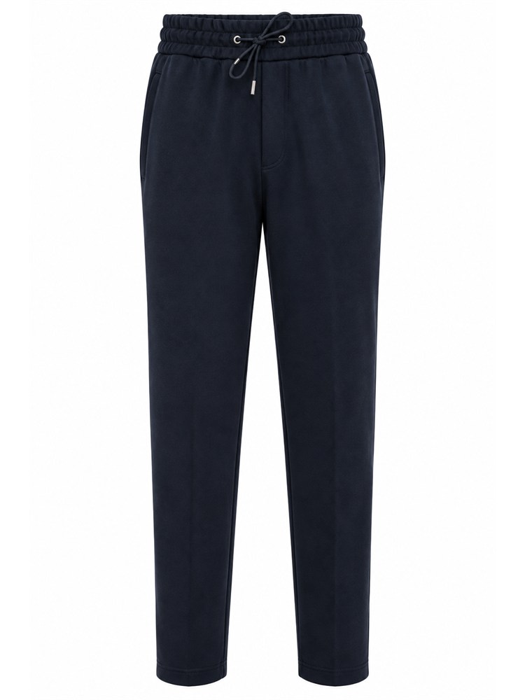 Pantalone tuta Aiace Galassi misto lana blu