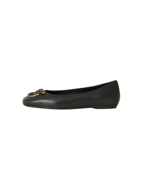 Ballerine Pinko in nappa nera con logo in DONNA