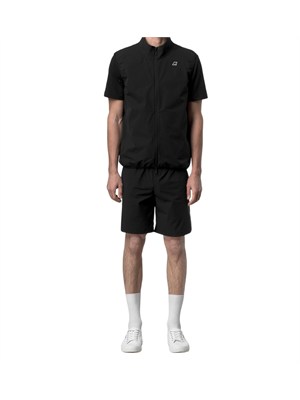 Gilet unisex Flaner K-Way in pile nero in UOMO