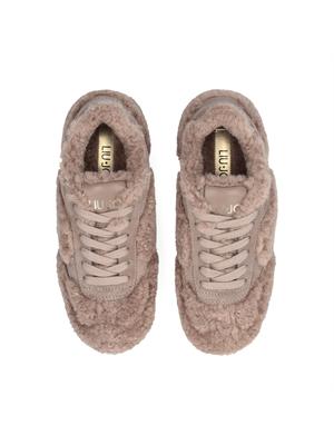 Sneakers Connor Liu Jo donna in tessuto teddy tortora in DONNA