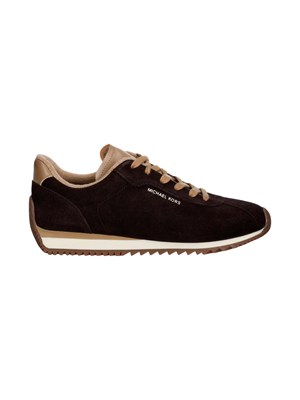 Sneakers Rhodes Trainer Michael Michael Kors donna in camoscio marrone in DONNA