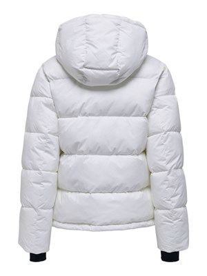 ONLY 15287909 Wht Onlann Puffer Nero-Marrone-Bianco Donna in Abbigliamento