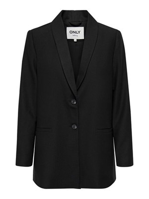 ONLY 15300318 Blk Onllippa Blazer Nero Donna in Abbigliamento